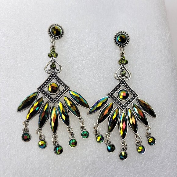 Multicolored Dangle Earrings - Picture 1 of 4